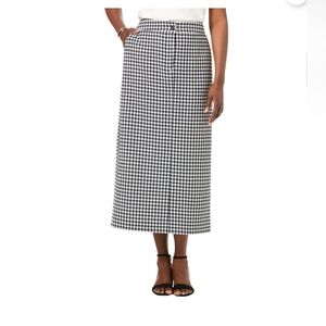 Jessica London Women's Plus Size Tummy Control Bi-Stretch Midi Skirt